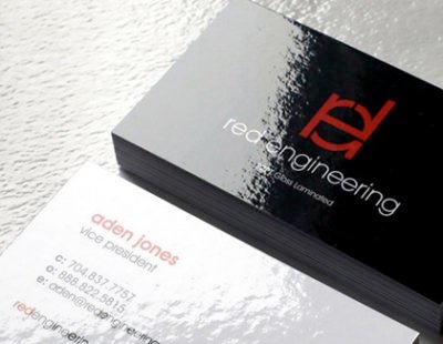 Gloss Laminated Business Cards - 400gsm, Printed Two Sides - EXPRESS DELIVERY 24-48HRS